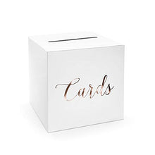 Load image into Gallery viewer, Wedding Post Box, Card Holder Box - Cards, Rose Gold