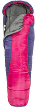 Load image into Gallery viewer, Trespass Unisex-Youth BUNKA 3 Season Sleeping Bag with Hollow Fibre Filling, 170 x 65 x 45 cm, Purple, 170 cm x 65 cm x 45 cm