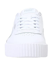 Load image into Gallery viewer, PUMA Women's Carina L Sneaker, White Silver, 7 UK