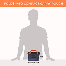 Load image into Gallery viewer, Car Seat Travel Bag - Strong Non Rip Nylon, Fits All Sizes, Navy, with Sun Shade