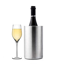 Load image into Gallery viewer, Wine or Champagne Cooler Bucket Double Walled Hygienic Stainless Steel for Dinner Parties, BBQ, Fine Dining, Hen Party, Wedding Table, Champagne, Prosecco (1 Item) (2 Pack)