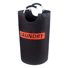 Load image into Gallery viewer, Lifewit 115L Extra Large Laundry Hamper Collapsible Clothes Basket Durable Oxford Fabric Portable Folding Washing Bin, 43cm × 71cm, Black