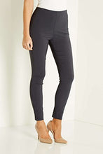 Load image into Gallery viewer, Roman Originals Women Stretch Trousers Ladies High Waisted Pants Pull On Leggings Smart Slimming Elasticated Waist Work Office Fitted Tailored Tapered Regular & Plus Sizes - Dark Grey - Size 16