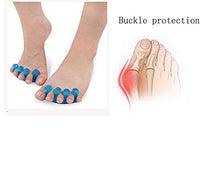 Load image into Gallery viewer, 2 pairs of gel toe stretchers and toe separators for relaxing toes, embossing of the big toe, hammer and so on. Suitable for men and women, quickly relieves pain after yoga and physical activity