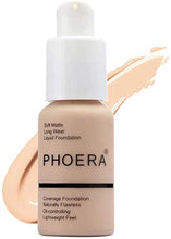 Load image into Gallery viewer, Phoera Full Coverage Foundation Soft Matte Oil Control Concealer 30ml Flawless Cream Smooth Long Lasting 24HR (102 Nude)