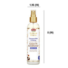 Load image into Gallery viewer, African Pride Moisture Miracle Coconut Milk & Honey Leave-In Conditioner - Refreshes & Softens Natural Coils & Curls, Hydrates & Shines Hair, 8 oz