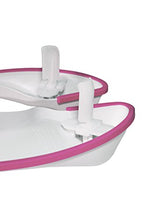 Load image into Gallery viewer, Pourty Flexi-Fit Toilet Trainer, White/Pink, Adjustable to securely fit a Wide Range of Toilet Seats