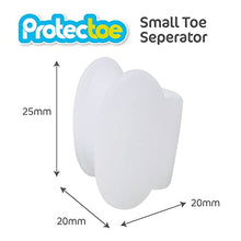 Load image into Gallery viewer, Protectoe Single Gel Small Toe Separator for Overlapping Toes, Toe Spacer - Box of 10 Gel Separators
