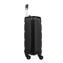 Load image into Gallery viewer, Kono Cabin Luggage Hard Shell ABS Carry-on Suitcase with 4 Spinner Wheels and Dial Combination Lock(Black)