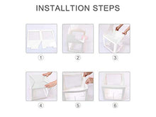 Load image into Gallery viewer, 1st Birthday Boxes Party Decorations for Boy Girl, 3Pcs White Transparent Balloon Boxes with ONE Letter, Balloon Blocks for Baby Shower First Birthday Backdrop, 1 One Year Old Birthday Party Supplies