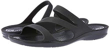 Load image into Gallery viewer, Crocs Women's Swiftwater Sandal, Black/Black, 6 UK