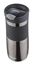 Load image into Gallery viewer, Contigo Byron Snapseal Travel Mug, Stainless Steel Thermal mug, vacuum flask, leakproof tumbler, coffee mug with BPA free Easy-Clean Lid, 470 ml, Gunmetal