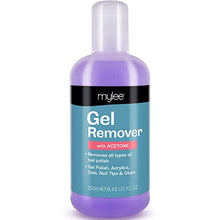 Load image into Gallery viewer, Mylee Gel Polish Remover Acetone 250ml, Salon Professional UV LED Nail Polish Cleaner for Manicures and Pedicures