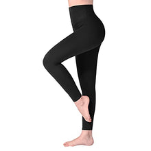 Load image into Gallery viewer, SINOPHANT High Waisted Leggings for Women, Buttery Soft Elastic Opaque Tummy Control Leggings, Plus Size Workout Gym Yoga Stretchy Pants (Black1,One Size) S-L