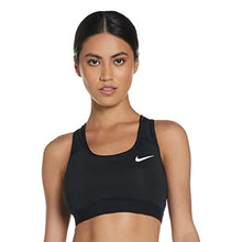 Load image into Gallery viewer, NIKE Med Band Bra Non Pad Sports Bra - Black/(White), M