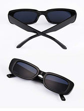 Load image into Gallery viewer, Retro Small Frame Sunglasses Men And Women Trendy Rectangular Sunglasses Cross-border All-match Sunglasses (Black)