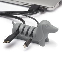 Load image into Gallery viewer, Kord Keeper Cable Holder Clip | Cable Tidy Organiser | USB Charging Cable, Power Cord, Phone Cable Management | Desk Tidy | Home Organisation | Gift Idea for Office, Desk, Home, Dog Lovers (Grey)