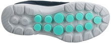 Load image into Gallery viewer, Skechers Women's GO Walk 6 Big Splash Sneaker, Navy Textile/Turquoise Trim, 6 UK