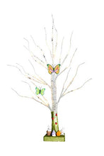 Load image into Gallery viewer, EAMBRITE White Twig Tree Lights Easter Tree with Bunnies Easter Decorations Gift for Kids (2ft/60cm)