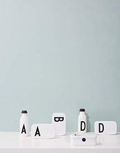 Load image into Gallery viewer, Design Letters Personal Lunch Box White (B) | Personalised Food Storage Container for Men, Women, Girls and Boys | White Lunch/ Food Box for Travel | Use as Sandwich Box | Dishwasher & Microwave Safe