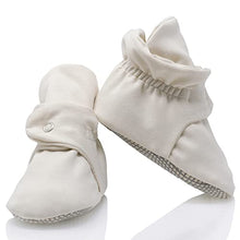 Load image into Gallery viewer, Organic Cotton Baby Booties, Non Skid, Soft Sole, Stay On Baby Shoes, House Slippers for Baby Boys Girls Toddlers (Beige, 0-6 Months)