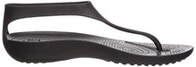 Load image into Gallery viewer, Crocs Women's Crocs Serena Flip W Open Toe Sandals, Black Black 001, 7 UK