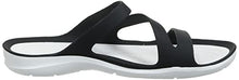 Load image into Gallery viewer, Crocs Women's Swiftwater W Sandal, Black White, 4 UK