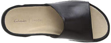 Load image into Gallery viewer, Clarks Women's Tri Slide_closed Closed Toe Sandals, Beige Black Leather Black Leather, 5 UK