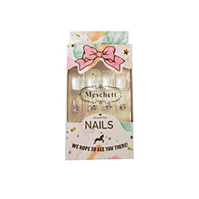 Load image into Gallery viewer, Glossy White Press on Nails 24PCS Bling Silver Glitter False Nails with Rhinestone French Design Nail Art for Women and Girls Party Salon