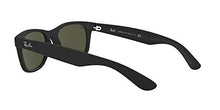 Load image into Gallery viewer, Ray-Ban Unisex New Wayfarer Classic Sunglasses, Black With Green Classic G-15 Lens, 55 mm UK