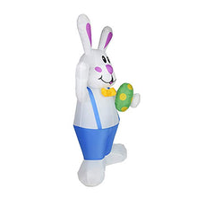 Load image into Gallery viewer, æ— 6Ft Easter Inflatables Bunny, Standing Inflatables Bunny with LED Lights, Easter Holiday Decorations for Yard Garden Outdoor Ornaments
