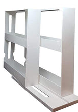 Load image into Gallery viewer, Hustlejacks Spice Rack Organiser, Spice rack kitchen organiser, organise seasoning, best for tidy spices and herbs, expandable rotating spice rack, inside kitchen cupboard, in white plastic.