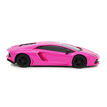 Load image into Gallery viewer, CMJ RC Cars Lamborghini Aventador Pink LP700-4 Officially Licensed Remote Control Car 1:24 Scale Working Lights 2.4Ghz (Pink)