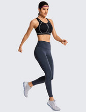 Load image into Gallery viewer, SYROKAN Women's High Impact Padded Supportive Wirefree Full Coverage Sports Bra Black 34E