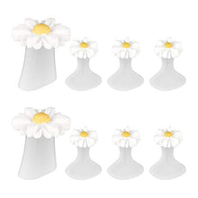 Load image into Gallery viewer, Frcolor Daisy Silicone Toe Separators Gel Foot Toe Spacers Pedicures Nail Art Tools 8pcs (White)