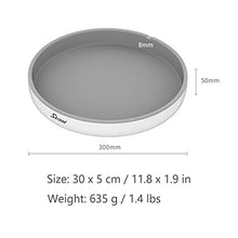 Load image into Gallery viewer, Skroad Turntable Cupboard Organizer, Lazy Susan,Multi-Functional Spice Rack Rotating Spice Rack for Kitchen Storage, Revolving Condiment Holder, Non-Slip Storage Racks Grey&White