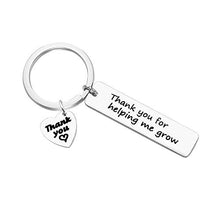 Load image into Gallery viewer, Thank You for Helping Me Grow Keyring Teacher Appreciation Gifts Teacher Keyring,Graduation Gifts for Teachers from Student,Thank You Gifts for Teacher Gift for Teachers' Day Thanksgiving Day