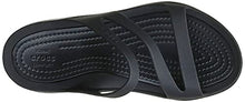 Load image into Gallery viewer, Crocs Women's Swiftwater Sandal, Black/Black, 6 UK