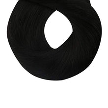 Load image into Gallery viewer, Ugeat Clip in Hair Extensions Real Human Hair 20inch Human Hair Clip in Extensions #1B Off Black Clip in Real Hair Extensions 7PCS 100G