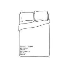 Load image into Gallery viewer, Sleepdown Contrast Piped Edge Navy Blue White Plain Reversible Soft Easy Care Duvet Cover Quilt Bedding Set with Pillowcases - Double (200cm x 200cm)