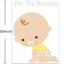 Load image into Gallery viewer, Pin The Dummy On The Baby Game For 35 Players Baby Shower Fun Game Free Delivery (White)