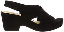 Load image into Gallery viewer, Clarks Women's Ankle-Strap Ankle Strap Sandals, Black Black Suede, 6.5 UK