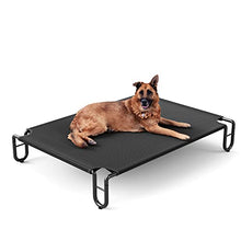 Load image into Gallery viewer, FAYDUDU Elevated Dog Bed Portable Raised Dog Beds with Washable and Breathable Mesh Large Dog Bed Lifted for Indoor and Outdoor Use (L, Black)