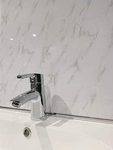 Load image into Gallery viewer, DBS White Marble Bathroom Panels PVC Ceiling Cladding Shower Wall Kitchen (7 Panels)
