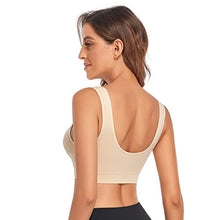 Load image into Gallery viewer, Litthing Women Sports Bra Seamless Comfortable Soft Breathable Ladies Lace Bras Removable Padded Tops Push up Underwear Packs for Yoga Fitness Exercise