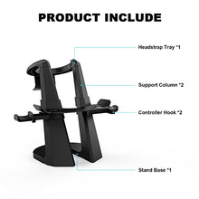 Load image into Gallery viewer, AMVR Upgraded Version 2nd VR Stand,More Stable Base Headset Display Holder and Controller Mount Station for Oculus Quest,Quest 2, Rift, Rift S Headset and Touch Controllers (oculus-stand-vs2)