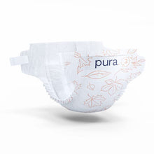 Load image into Gallery viewer, Pura Premium Eco Baby Nappies Size 3 (Midi 4-9kg / 9-20 lbs) 6 x 33 per pack, 198 Infant Sustainable Diapers, Perfume Free, Clinically Tested and Hypoallergenic