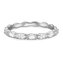 Load image into Gallery viewer, Swarovski Vittore Marquise ring, White, Rhodium plated
