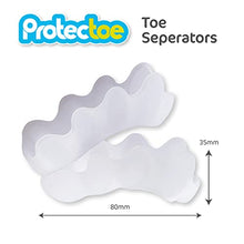 Load image into Gallery viewer, Box of 8 Pcs Protectoe Gel Toe Separators for Overlapping Toes,Toe Spacers, Toe Spreader