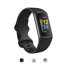 Load image into Gallery viewer, Fitbit Charge 5 Activity Tracker with 6-months Premium Membership Included, up to 7 days battery life and Daily Readiness Score,Graphite/Black